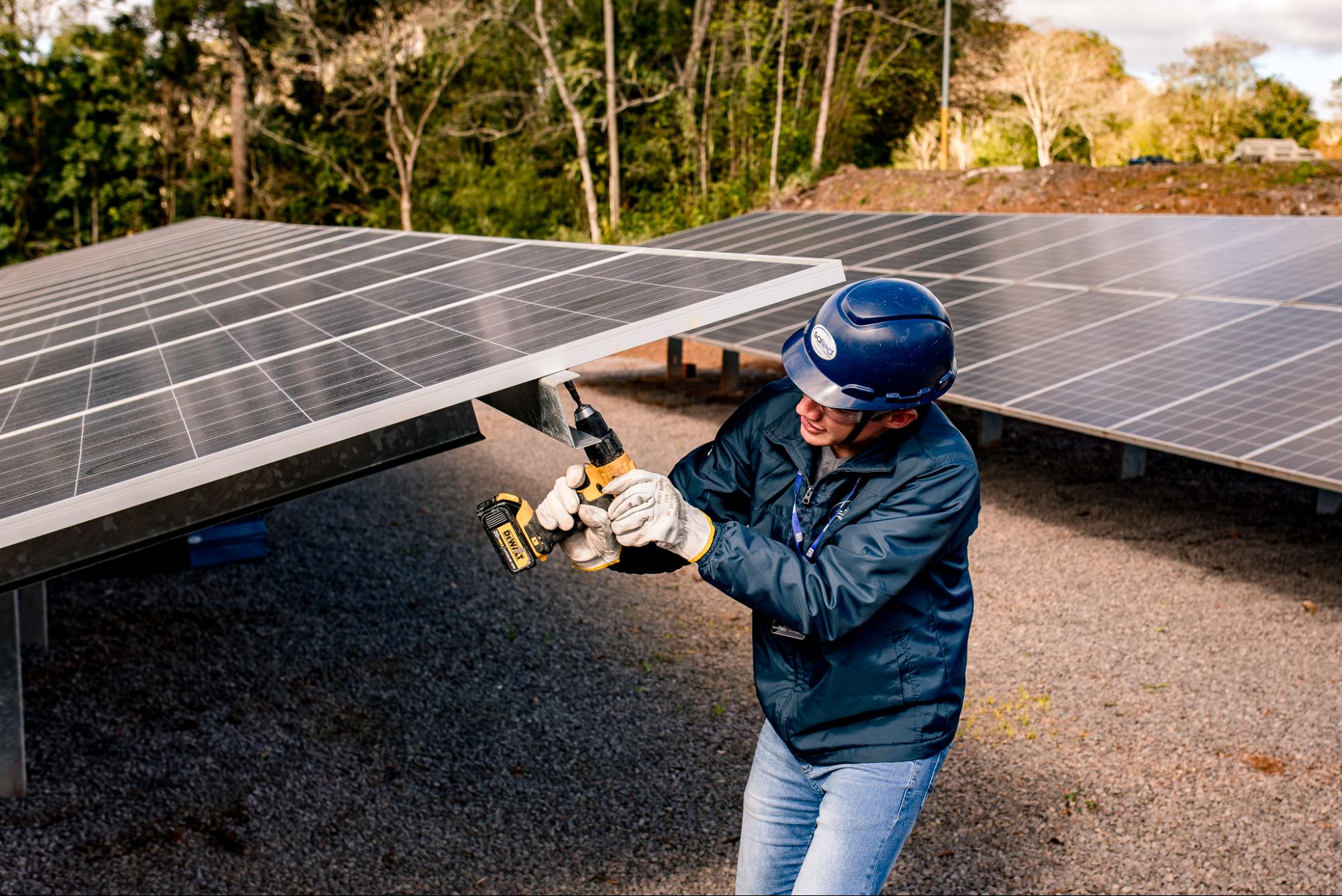 instalação de energia solar