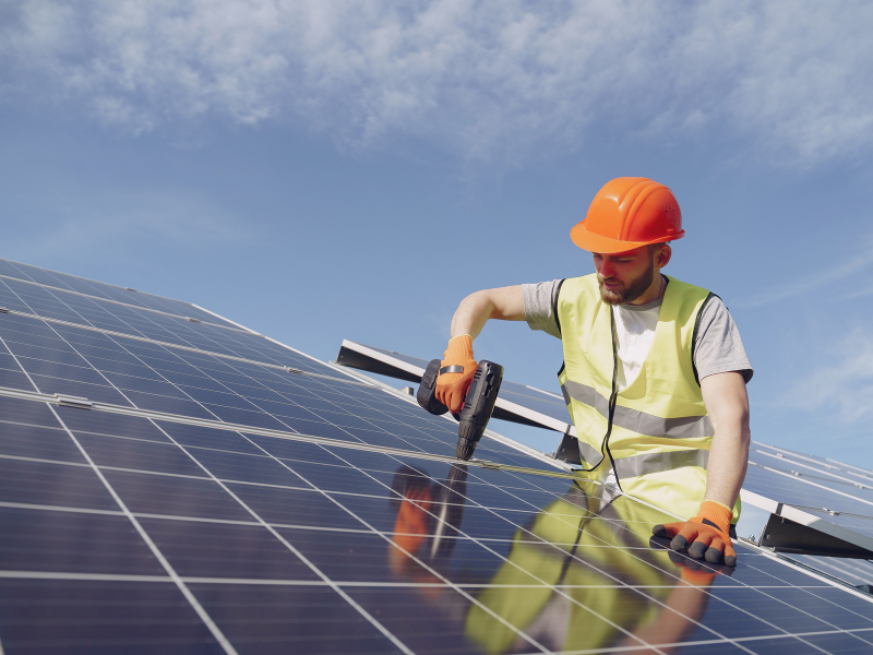 Instalação de placas solares