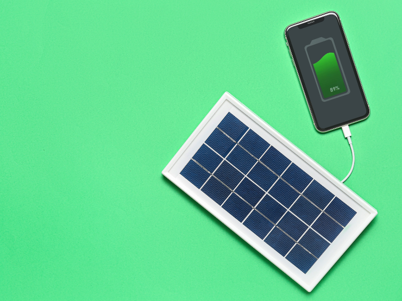 carregador solar portátil