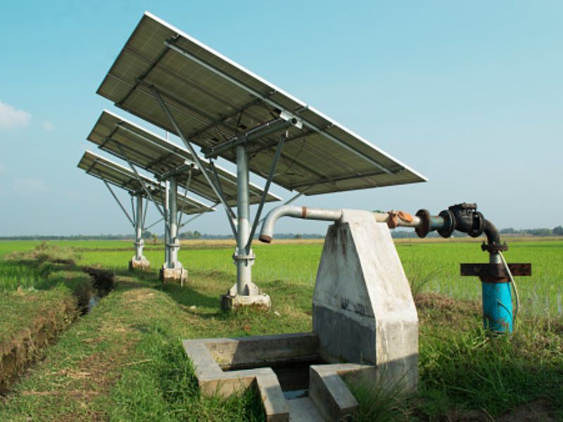 bombeamento de água com energia solar